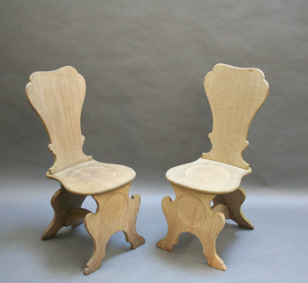 Pair George 111 hall chairs View V