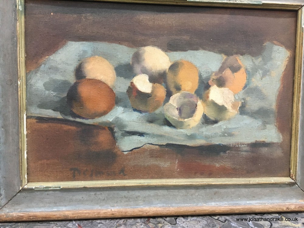 oil on canvas - still life eggs & fruit View II