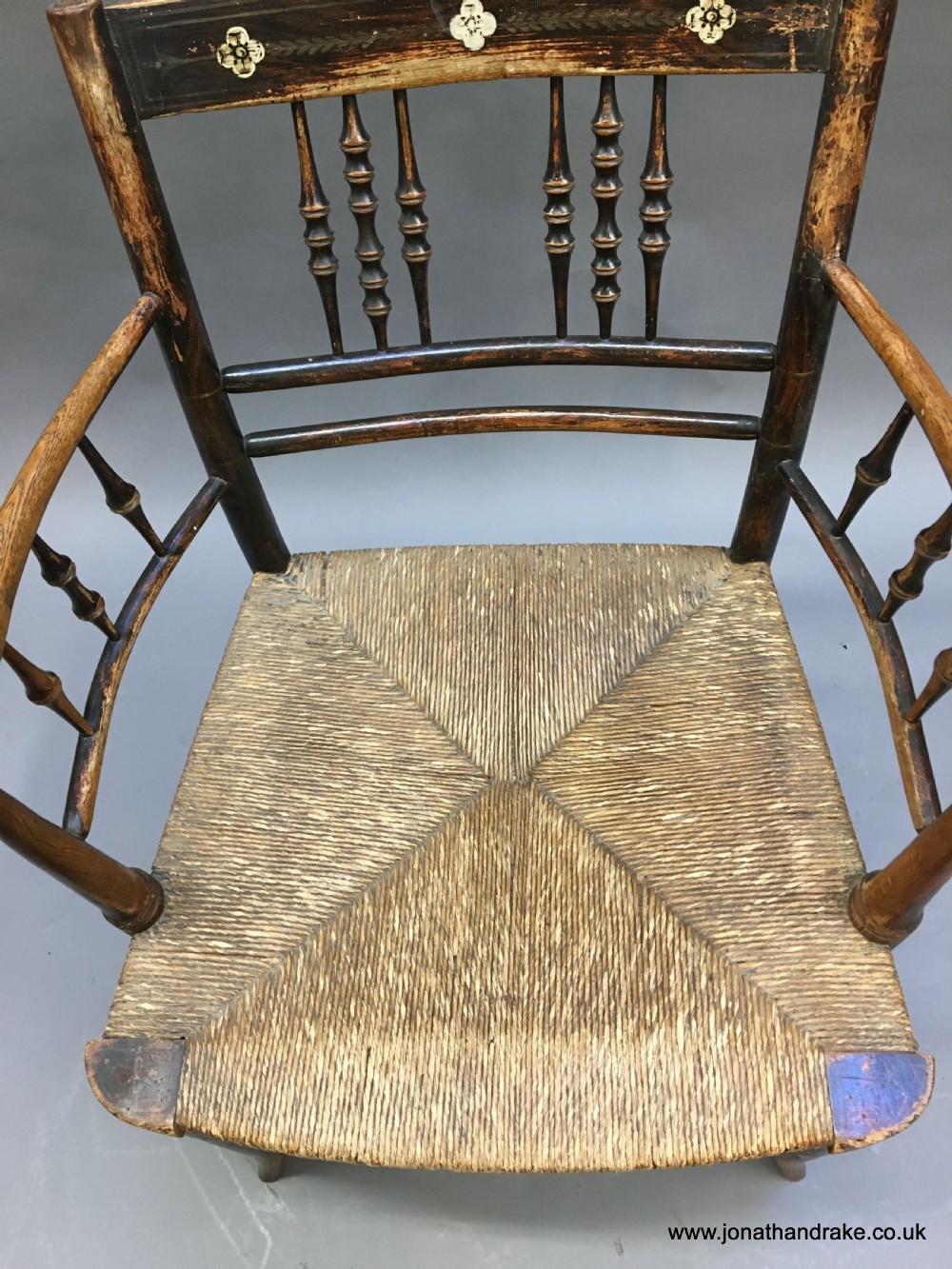 Regency painted Sussex chair View V