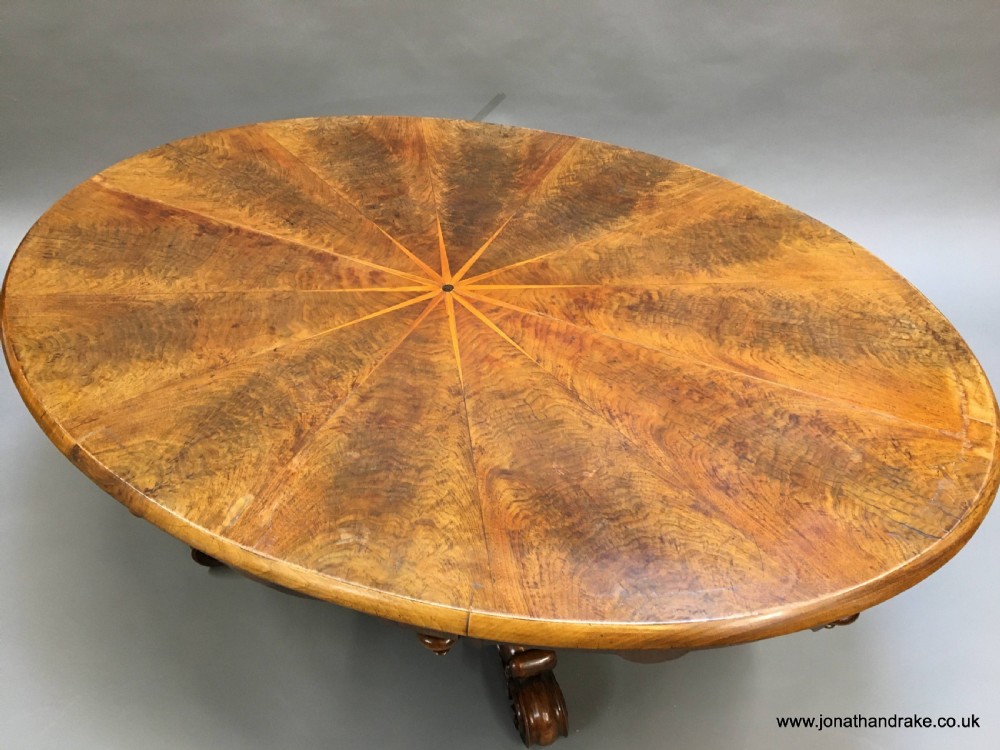 Scottish Victorian oval coffee table View VI