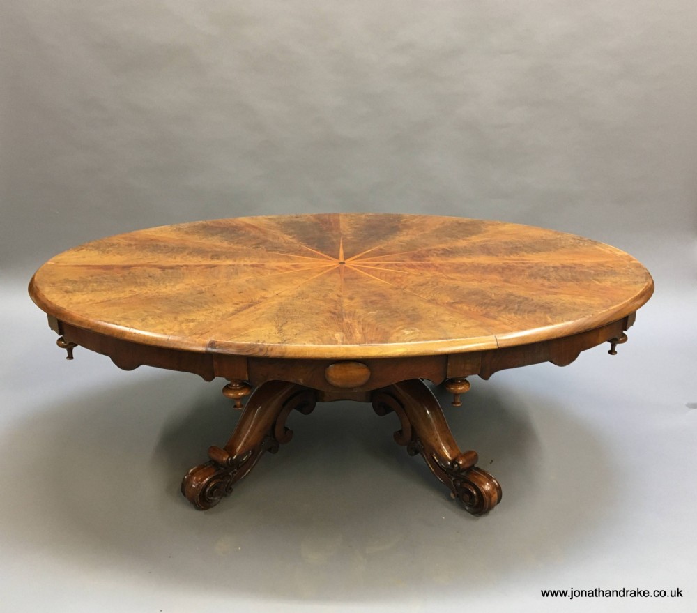 Scottish Victorian oval coffee table View VII