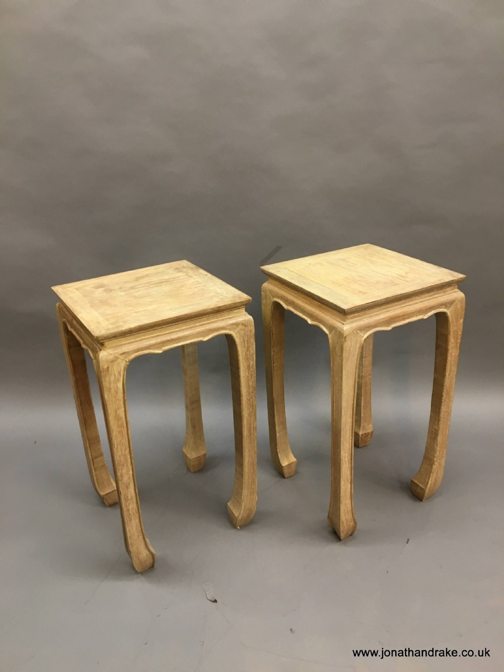 Pair Chinese lamp tables