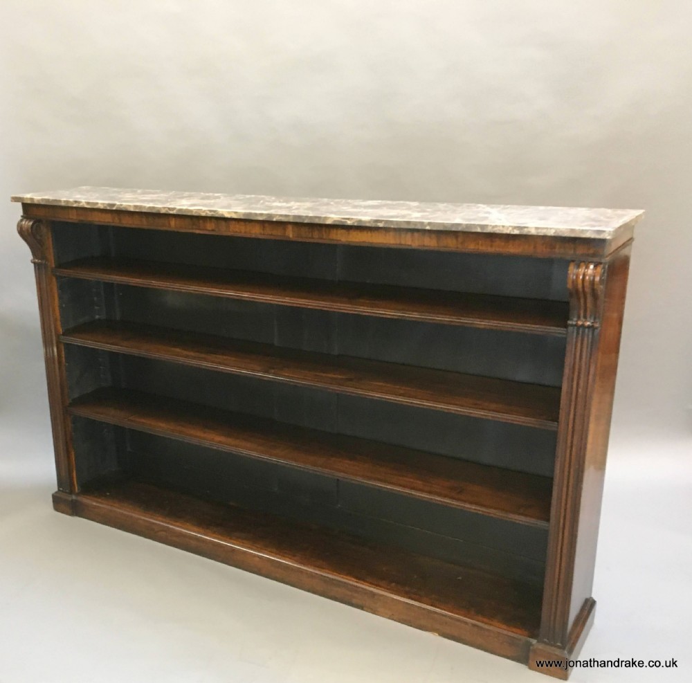 Victorian rosewood bookcase View V