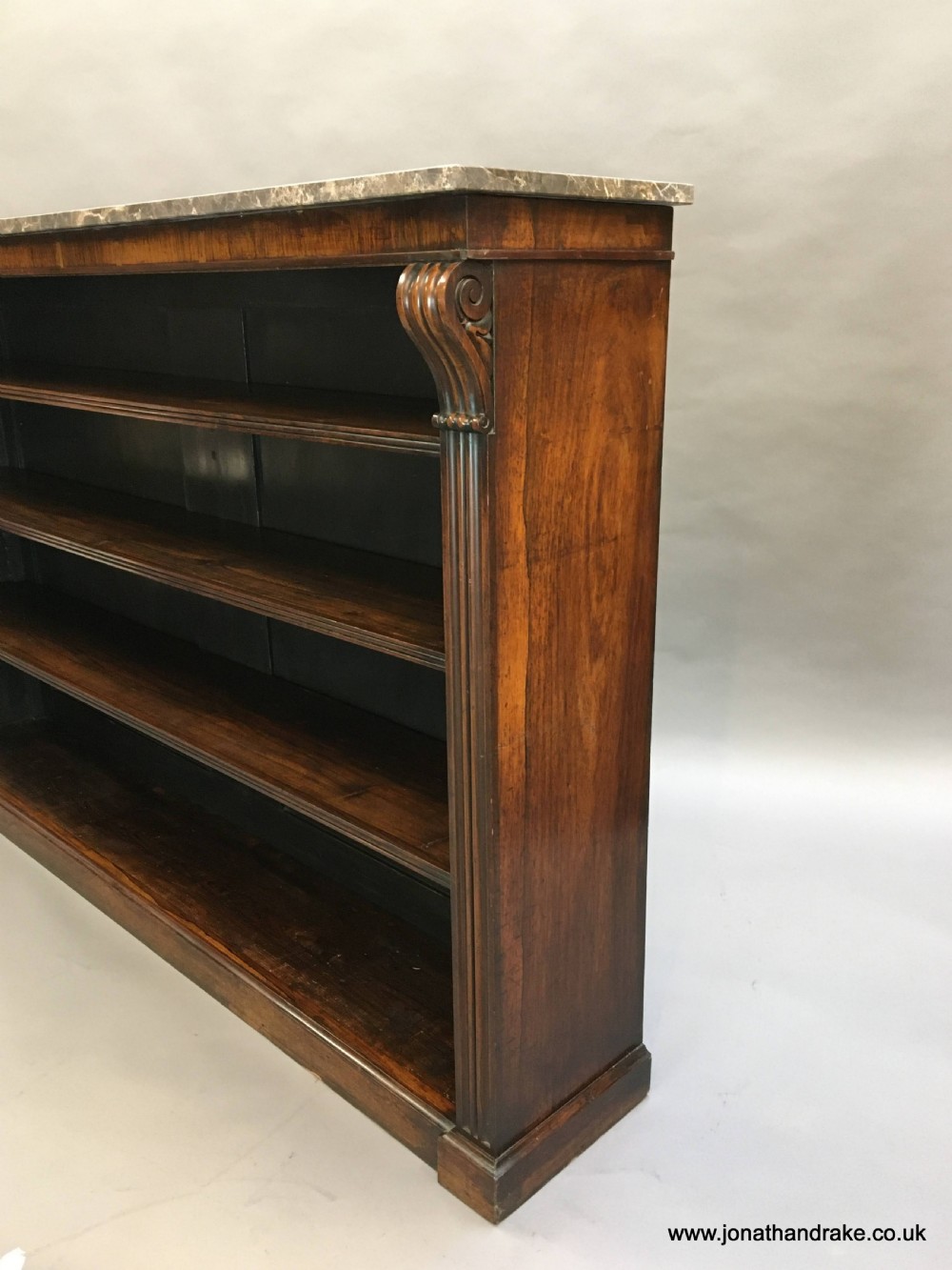 Victorian rosewood bookcase View VI
