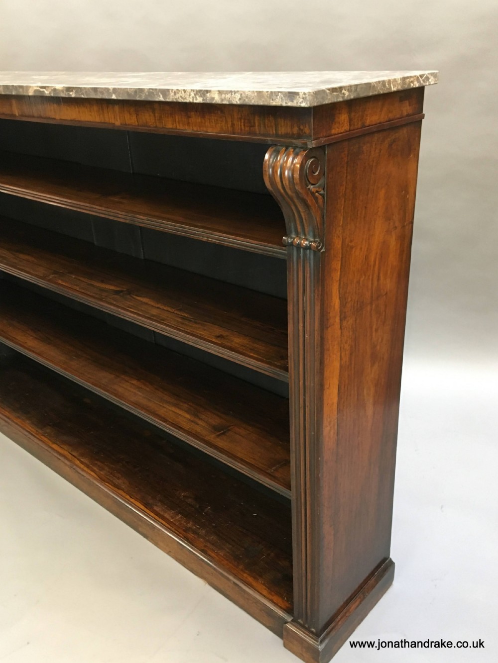 Victorian rosewood bookcase View VII