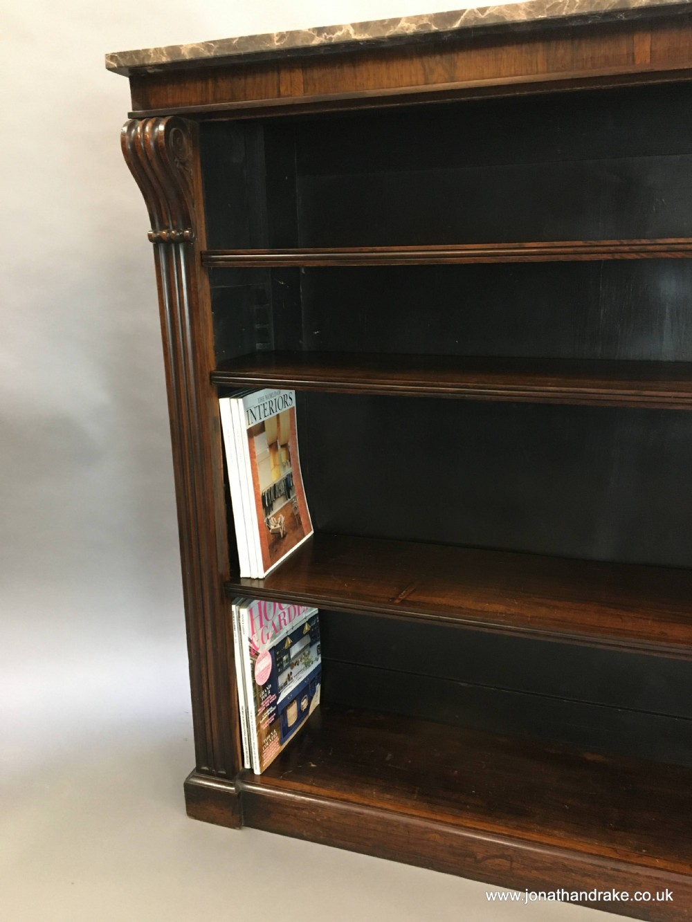 Victorian rosewood bookcase View VIII