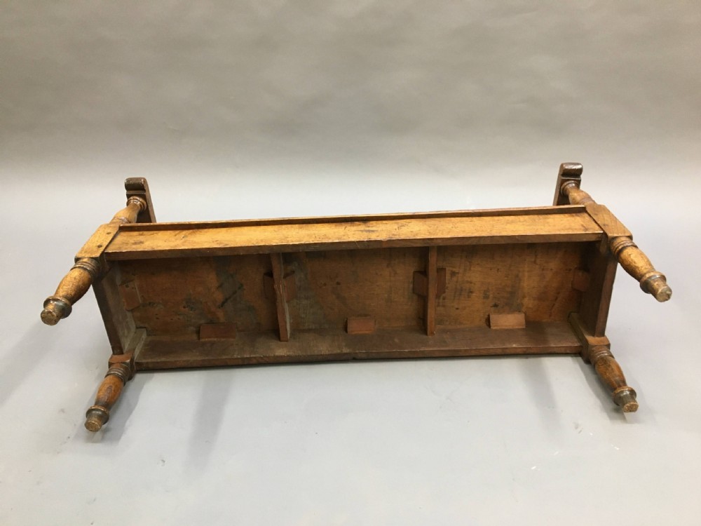 C19th childrens oak hall bench View VIII