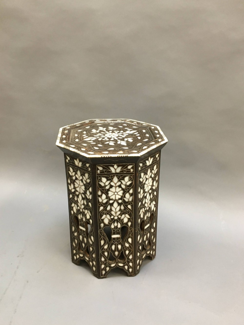 Syrian inlaid occasional table