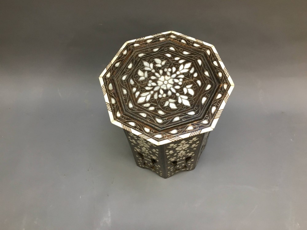 Syrian inlaid occasional table View II