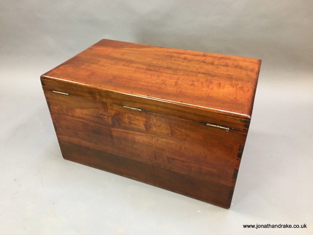 C19th mahogany campaign trunk View VI
