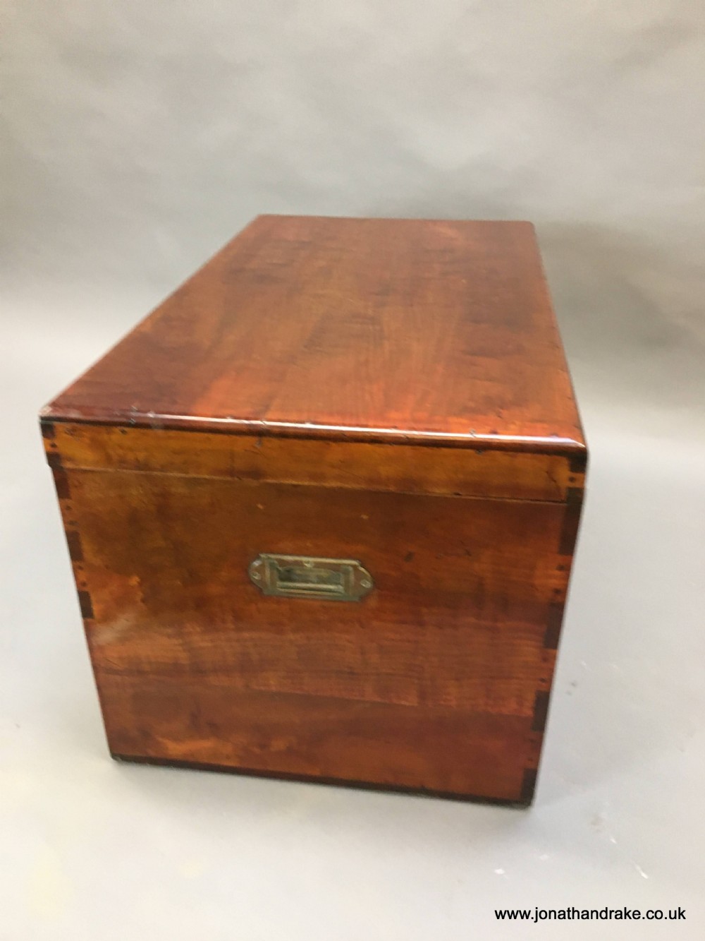 C19th mahogany campaign trunk View VII