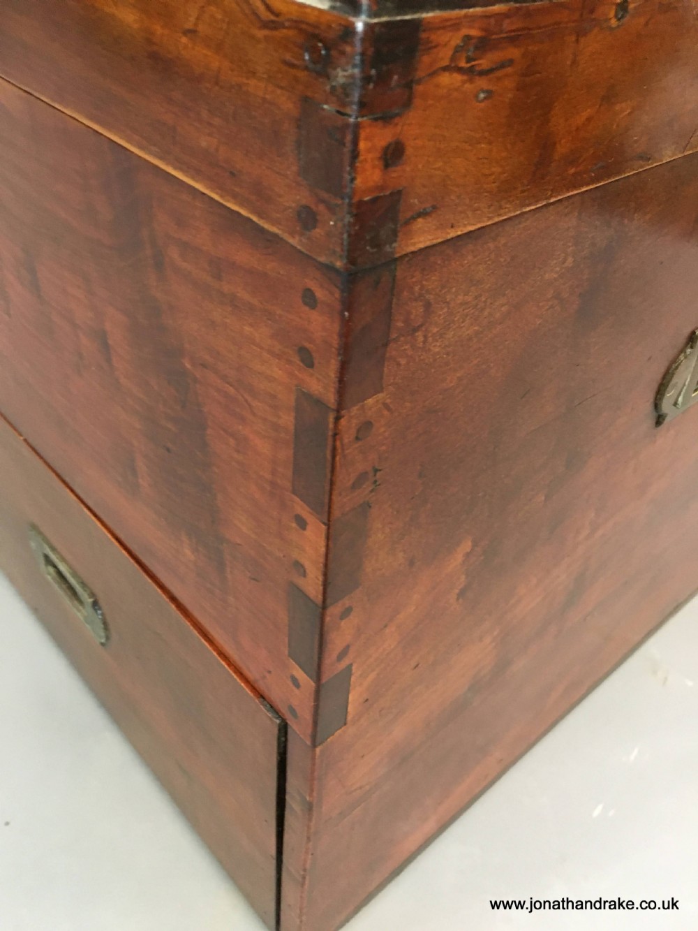 C19th mahogany campaign trunk View VIII