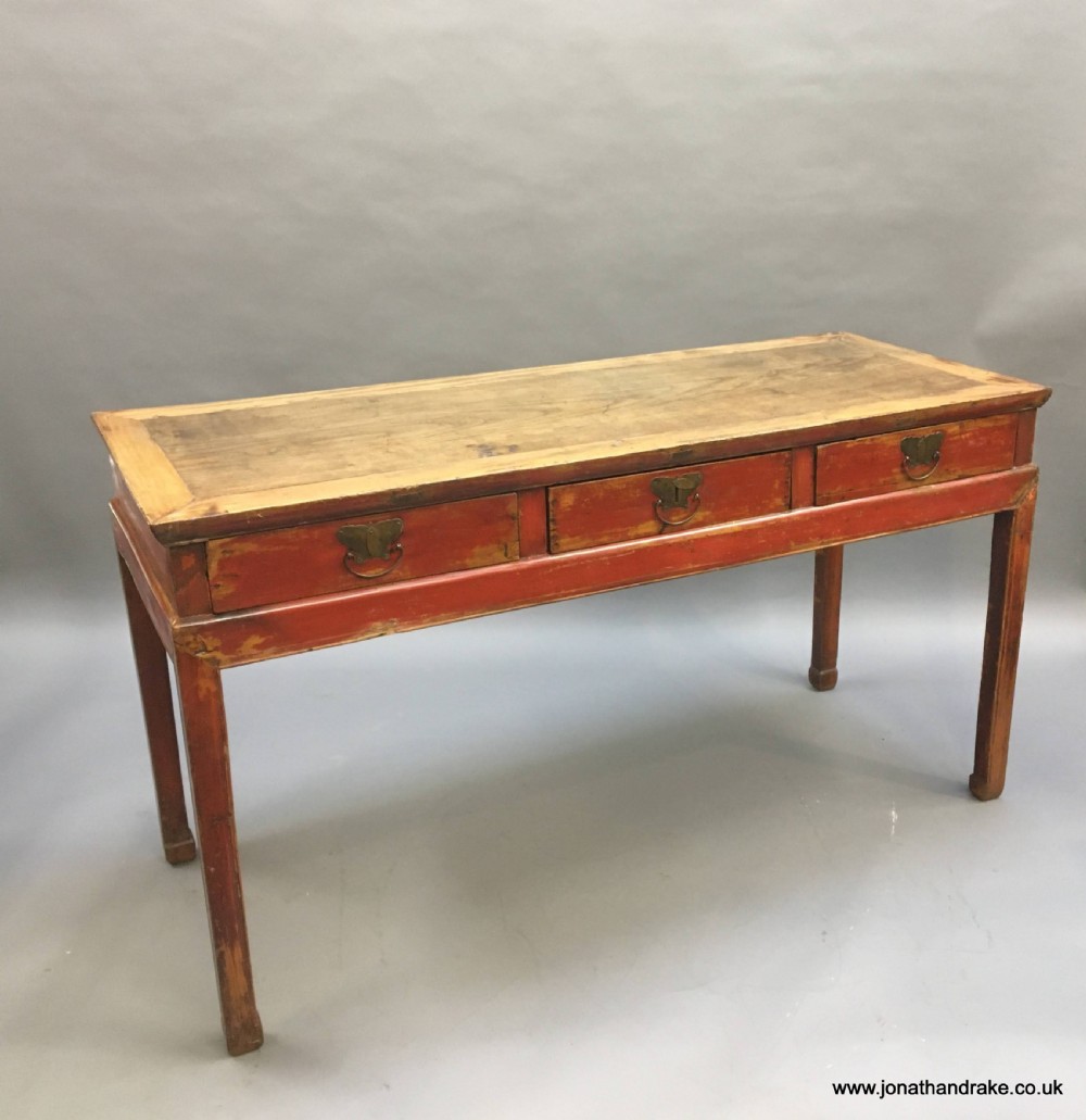 Chinese Antique Side Console Table View XI