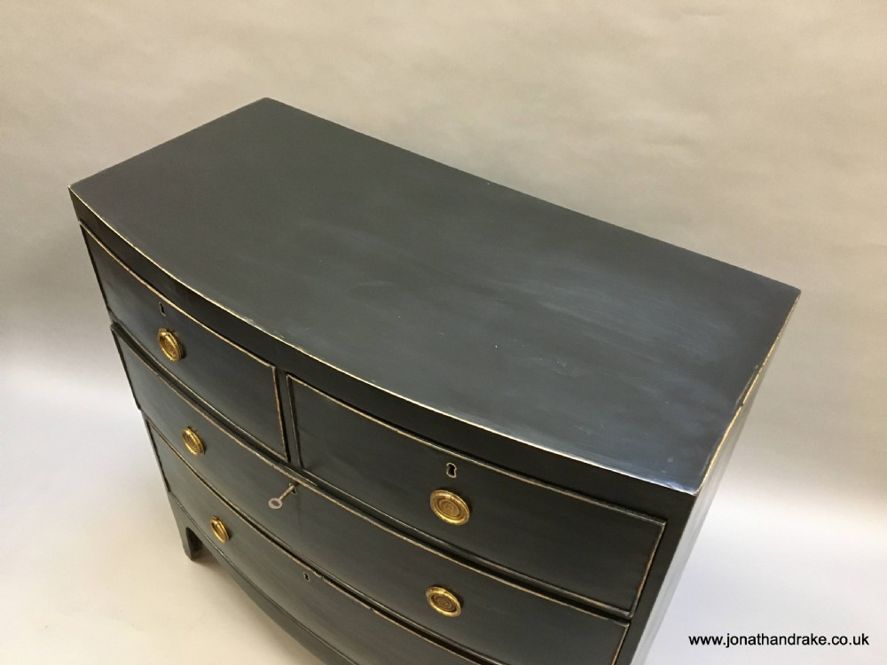 Georgian ebonised chest of drawers View III