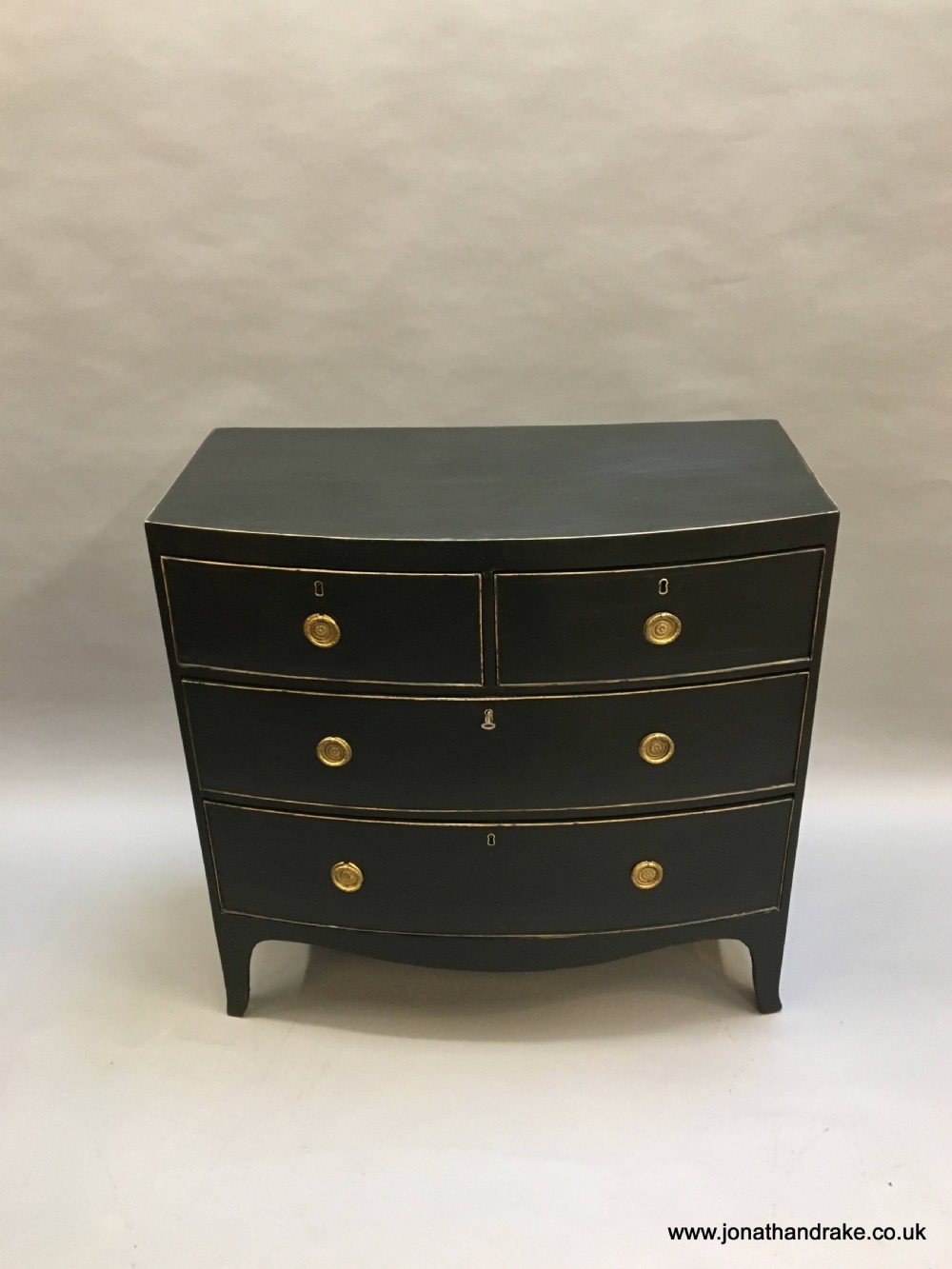 Georgian ebonised chest of drawers View VI