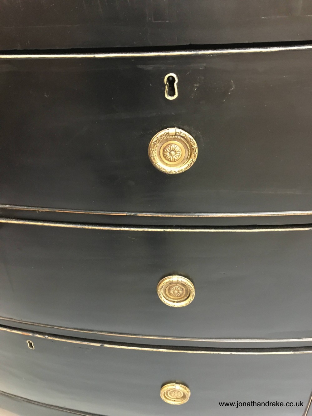 Georgian ebonised chest of drawers View VII
