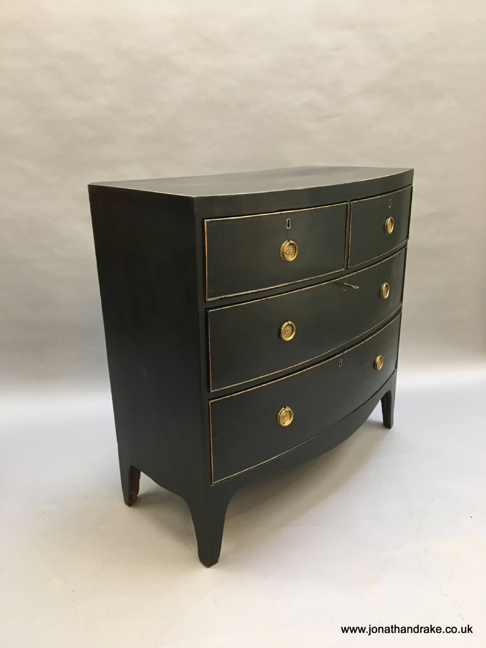 Georgian ebonised chest of drawers View IX