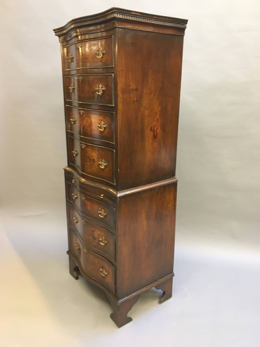 Georgian Revival chest on chest tallboy View IV