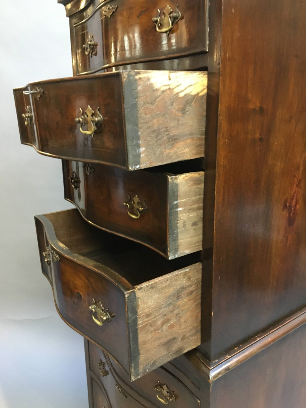 Georgian Revival chest on chest tallboy View V