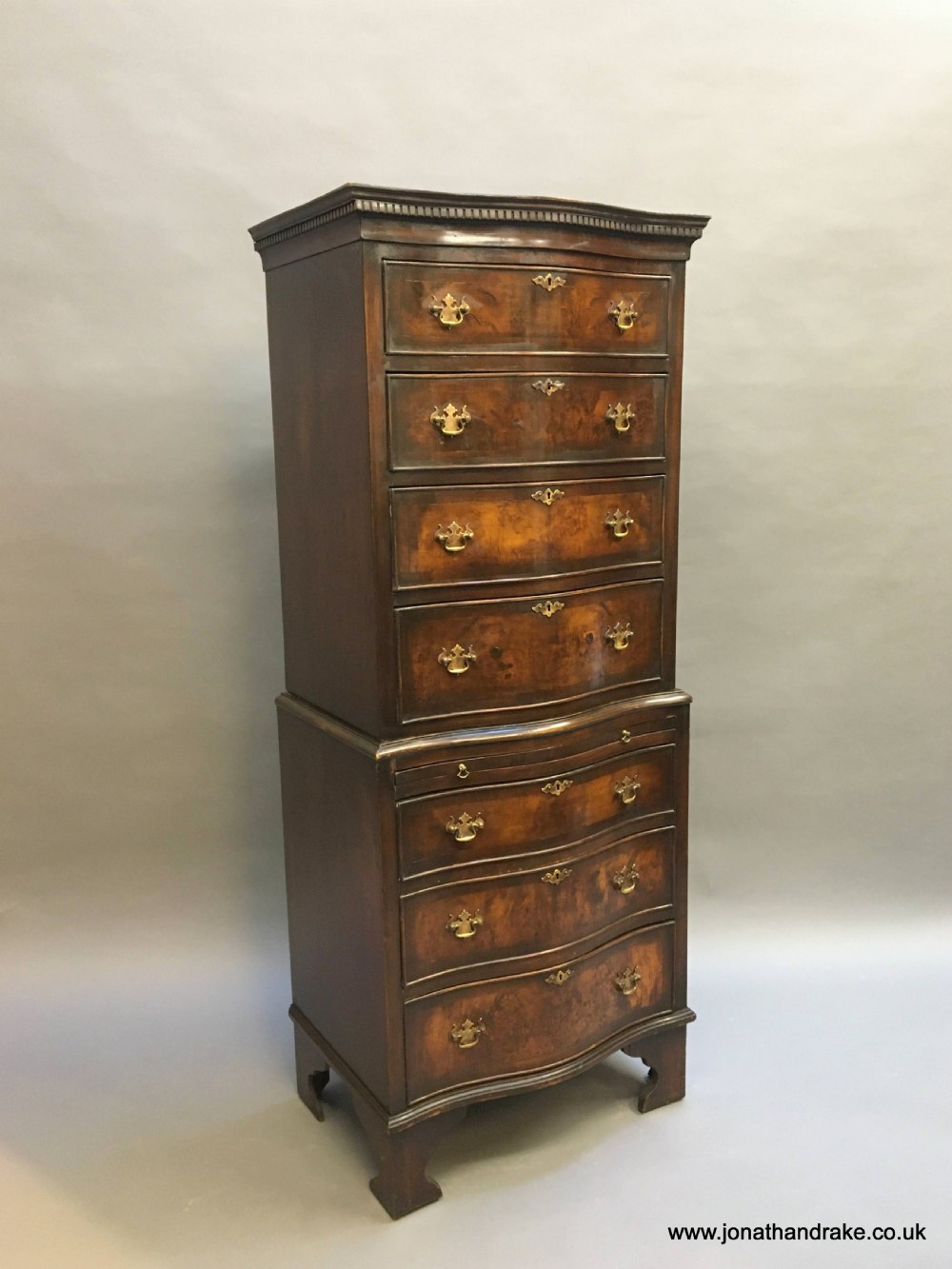Georgian Revival chest on chest tallboy View IX