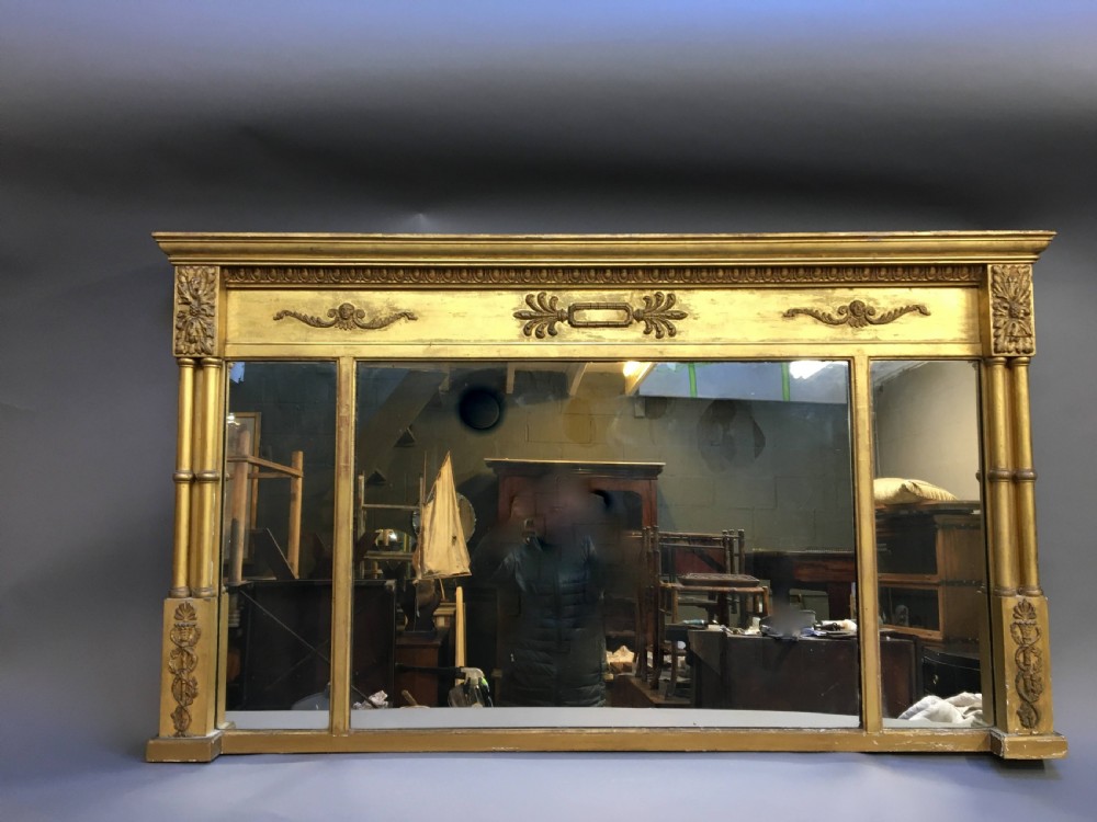 C19th gilt overmantel mirror View IV