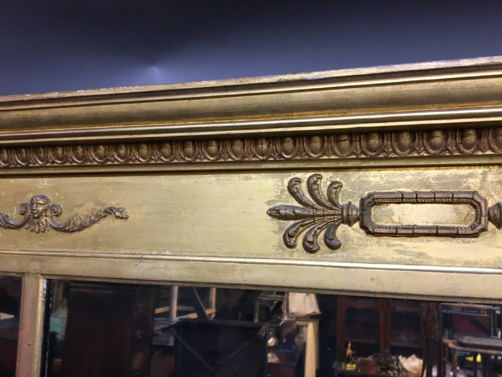 C19th gilt overmantel mirror View VI