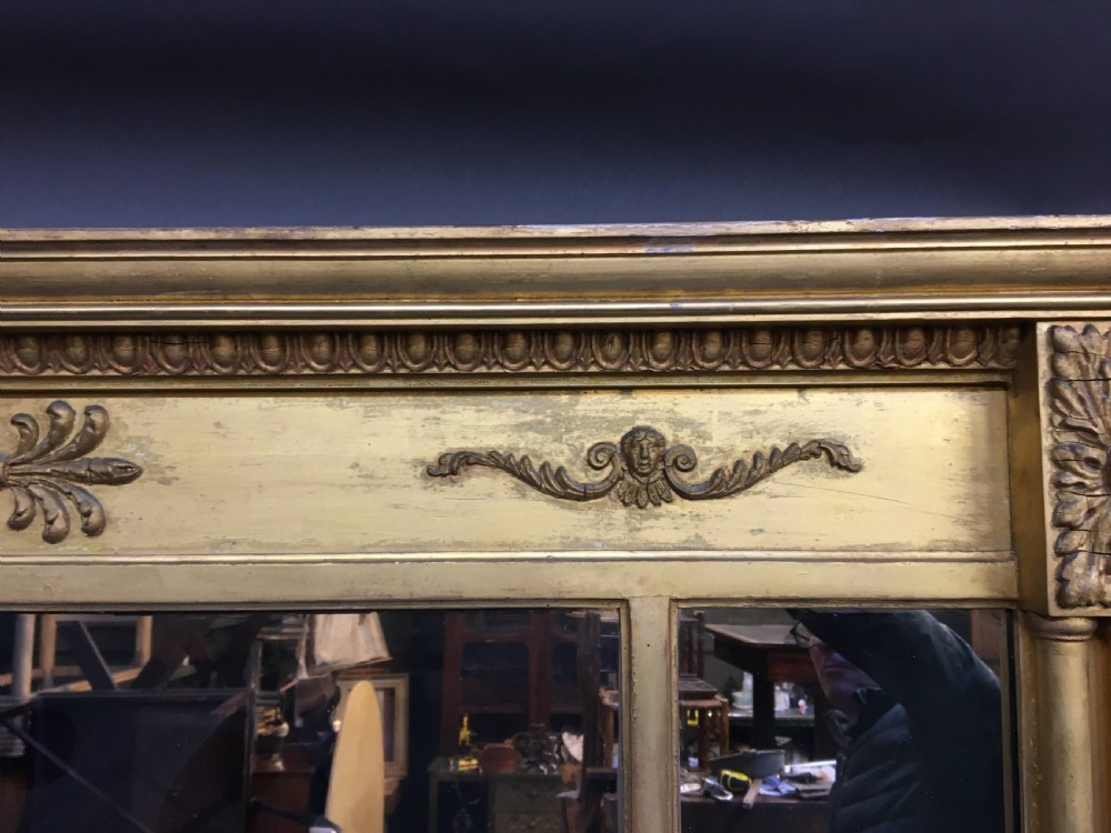 C19th gilt overmantel mirror View VIII
