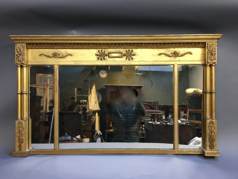 C19th gilt overmantel mirror View IX