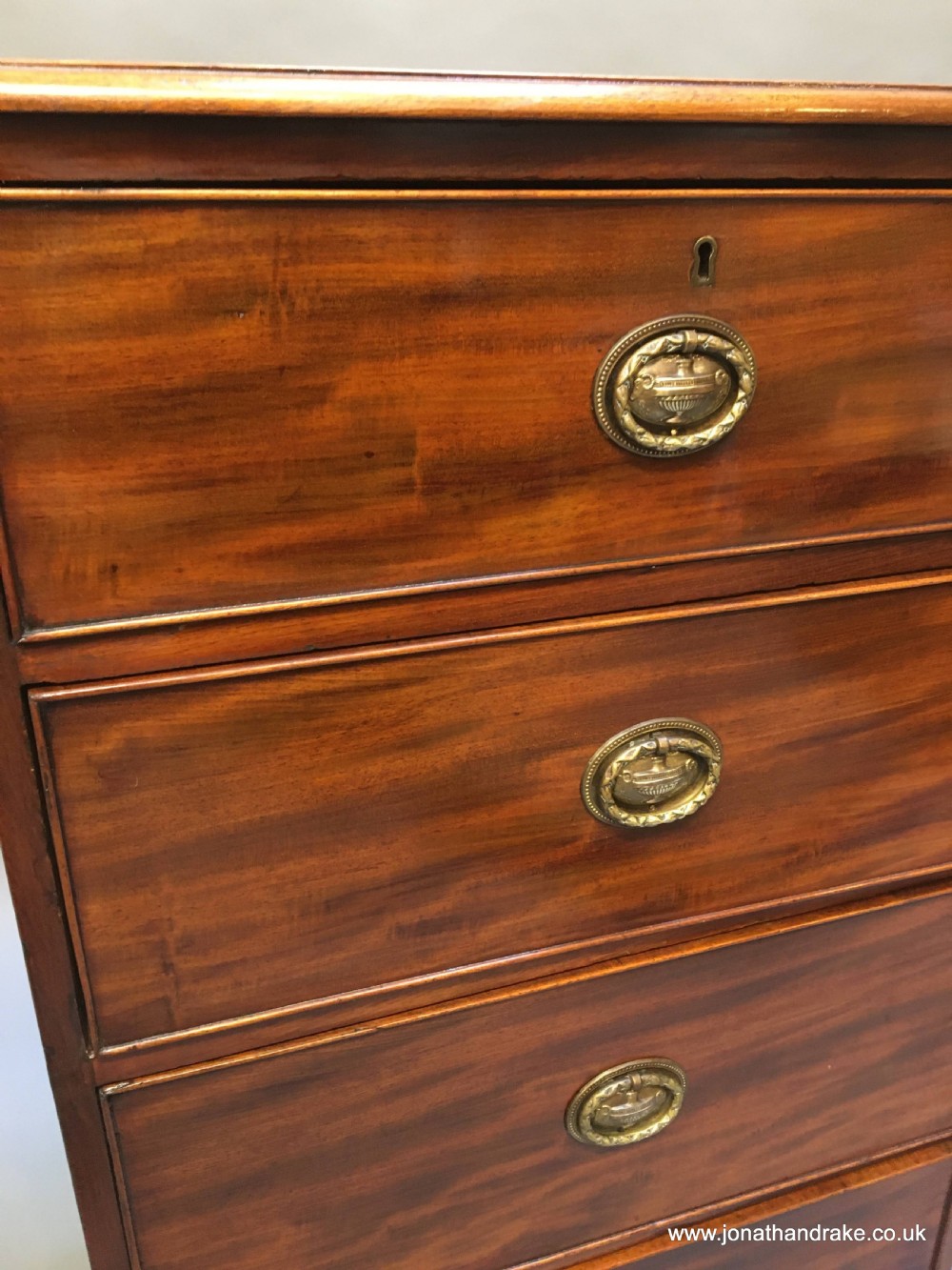 George III pillar chest of drawers View VI