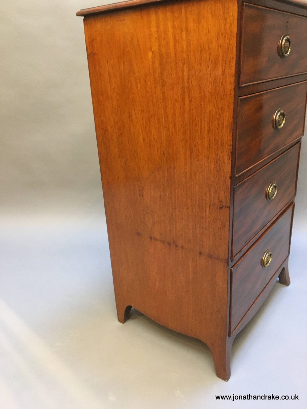 George III pillar chest of drawers View IX