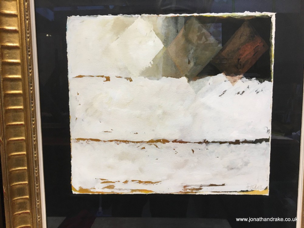 Pair mid C20th abstract studies, signed View IV