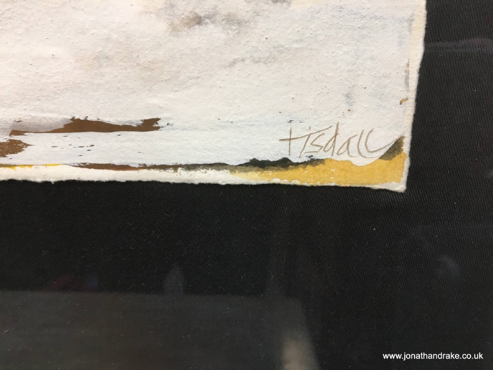 Pair mid C20th abstract studies, signed View V