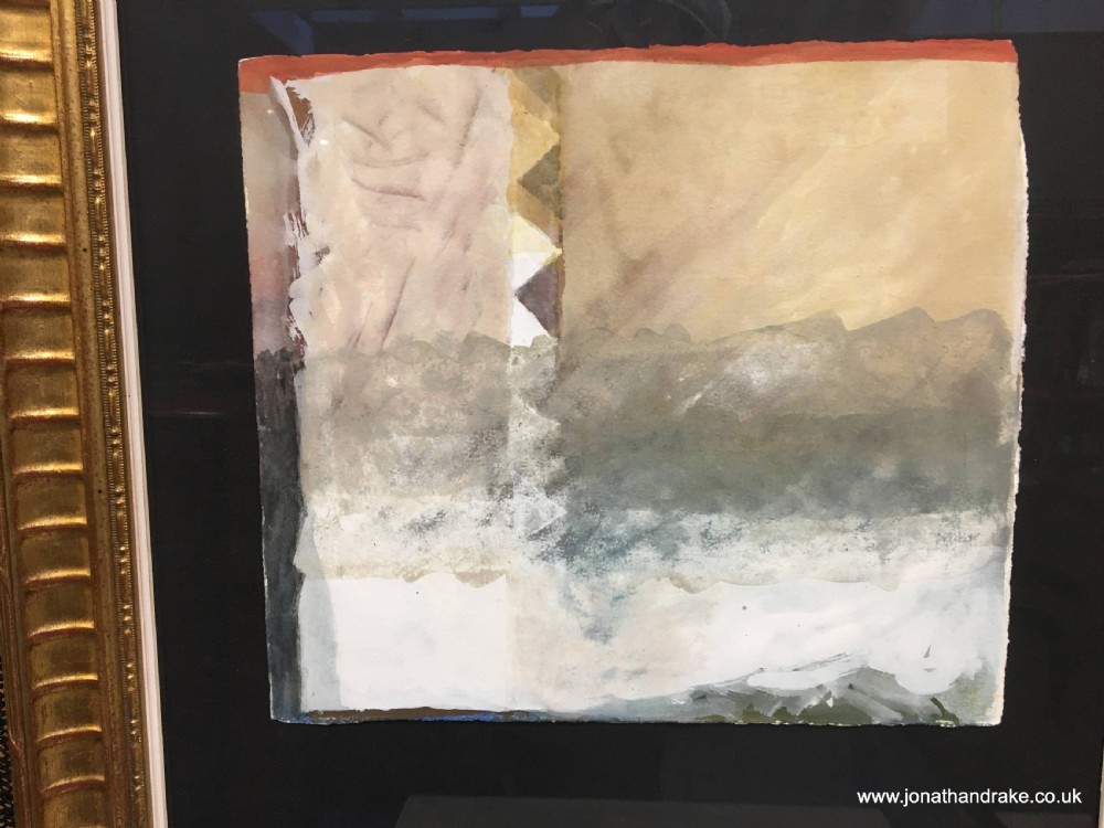 Pair mid C20th abstract studies, signed View VIII