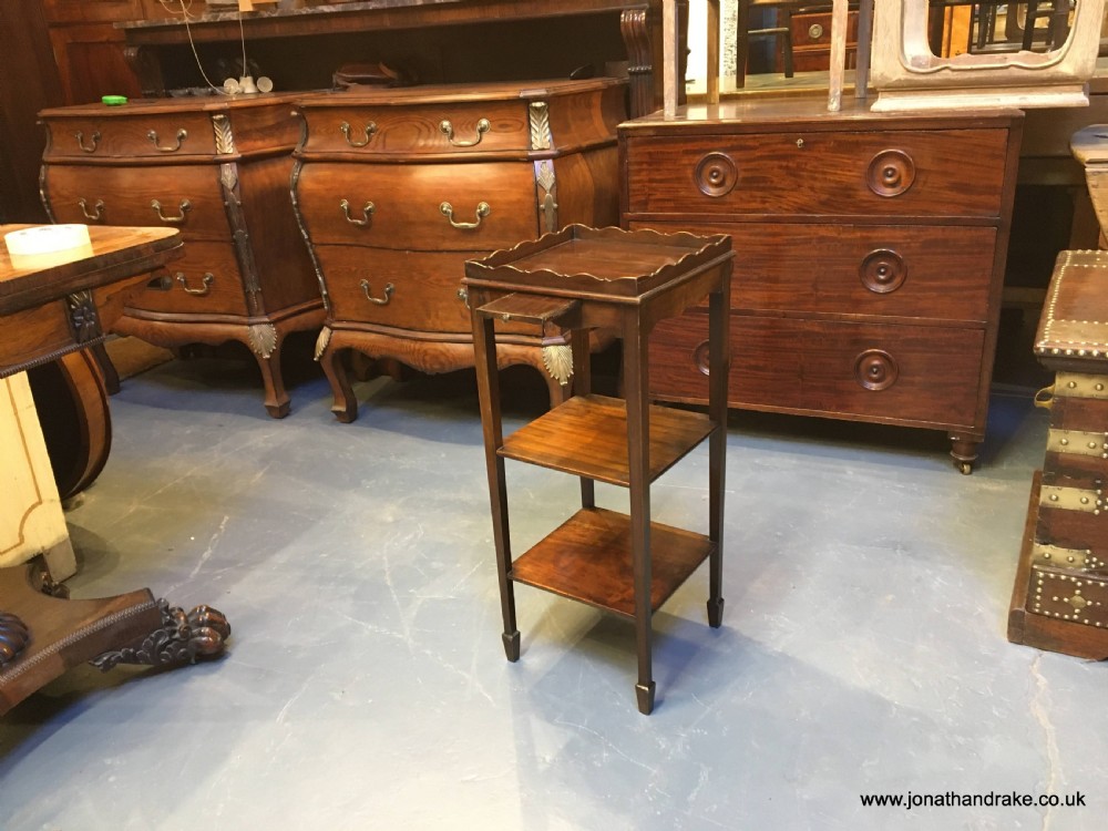 Edwardian mahogany night stand View VIII
