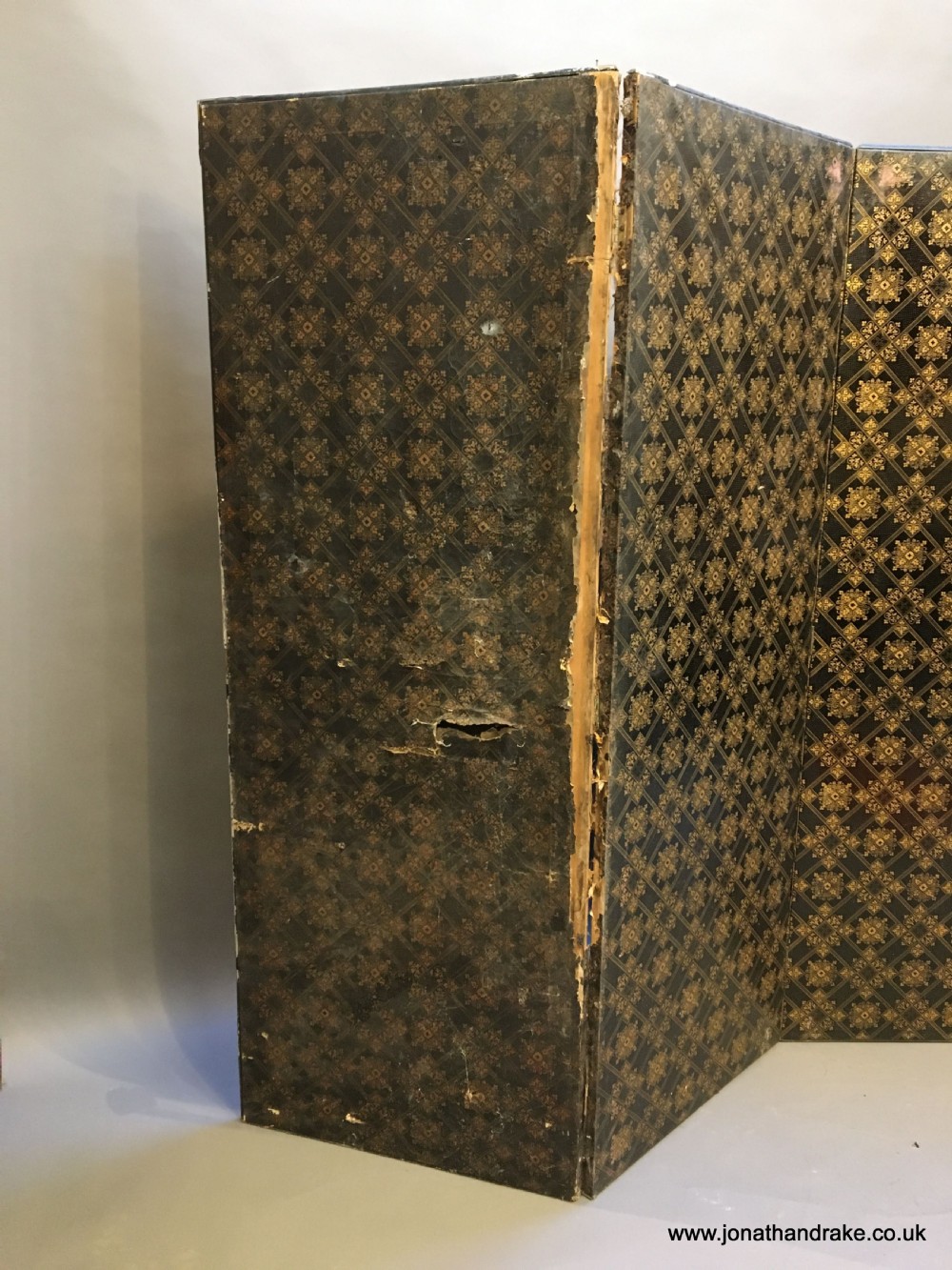 japanese painted 4 fold screen View VIII