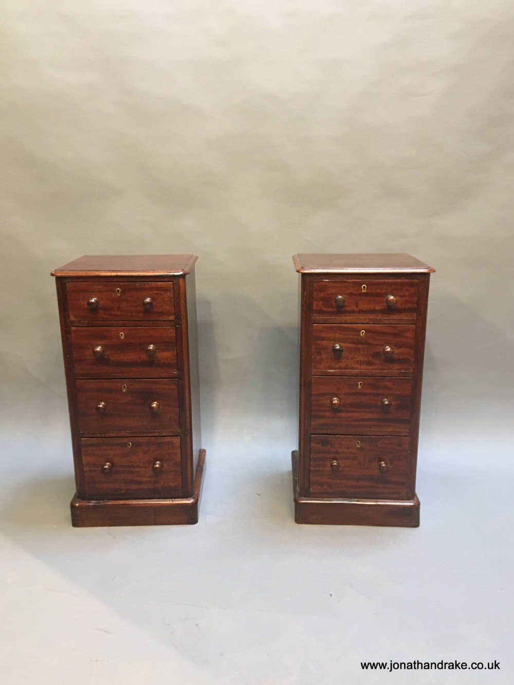 Pair Victorian Bedside Chest tables View VI