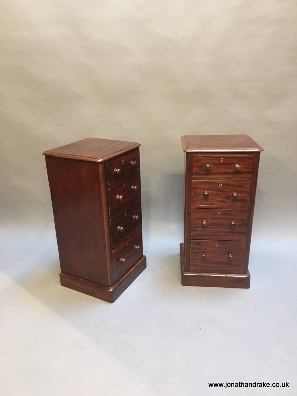 Pair Victorian Bedside Chest tables View VII