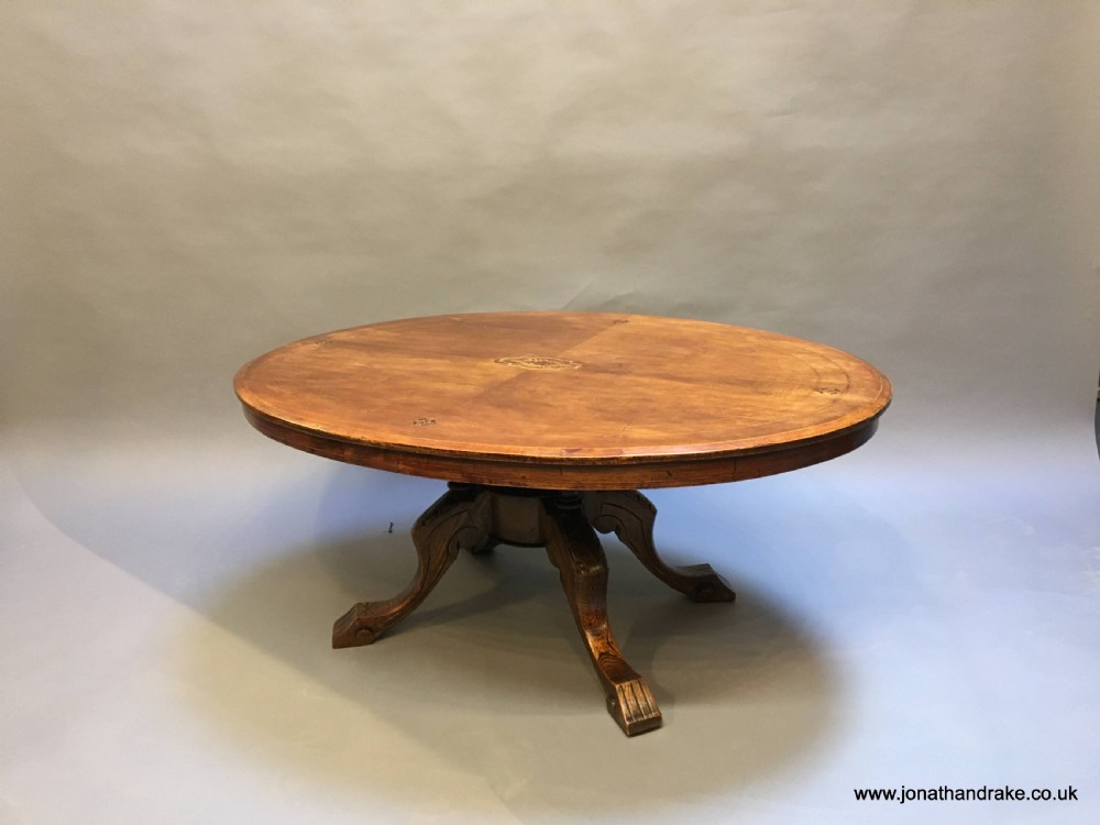 Victorian oval coffee table