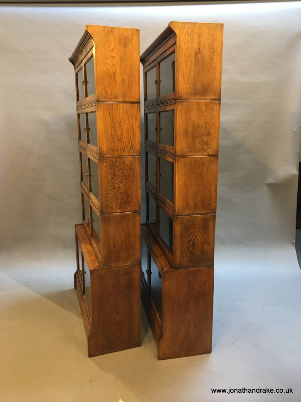 Pair Globe Wernicke type bookcases, by Oxford View IX