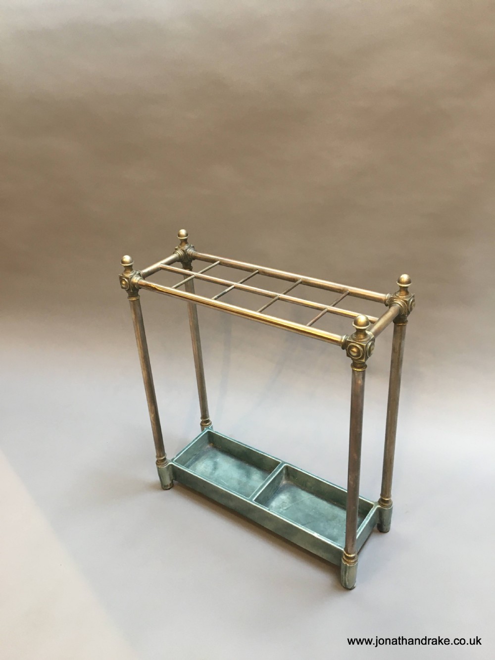 Victorian brass stick stand