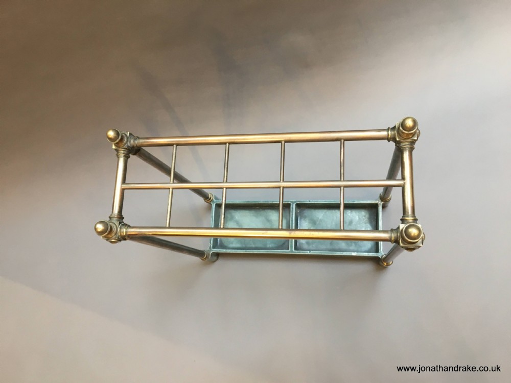 Victorian brass stick stand View IV