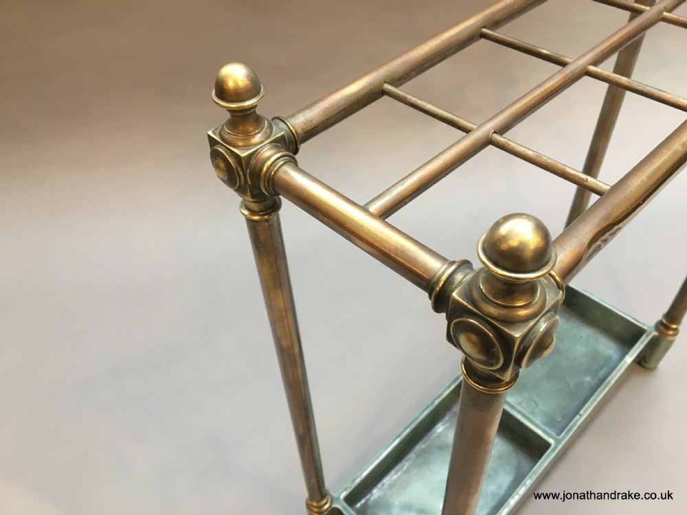 Victorian brass stick stand View VIII