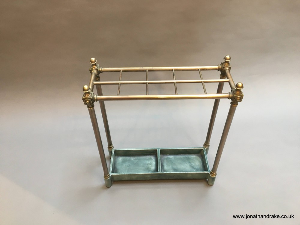 Victorian brass stick stand View IX