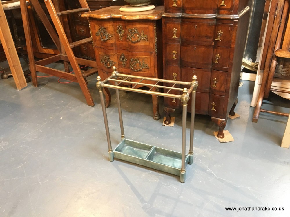 Victorian brass stick stand View XII