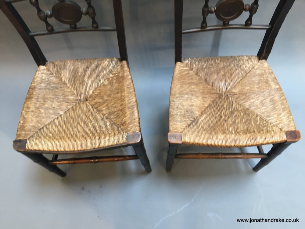 Pair Regency side chairs View IV