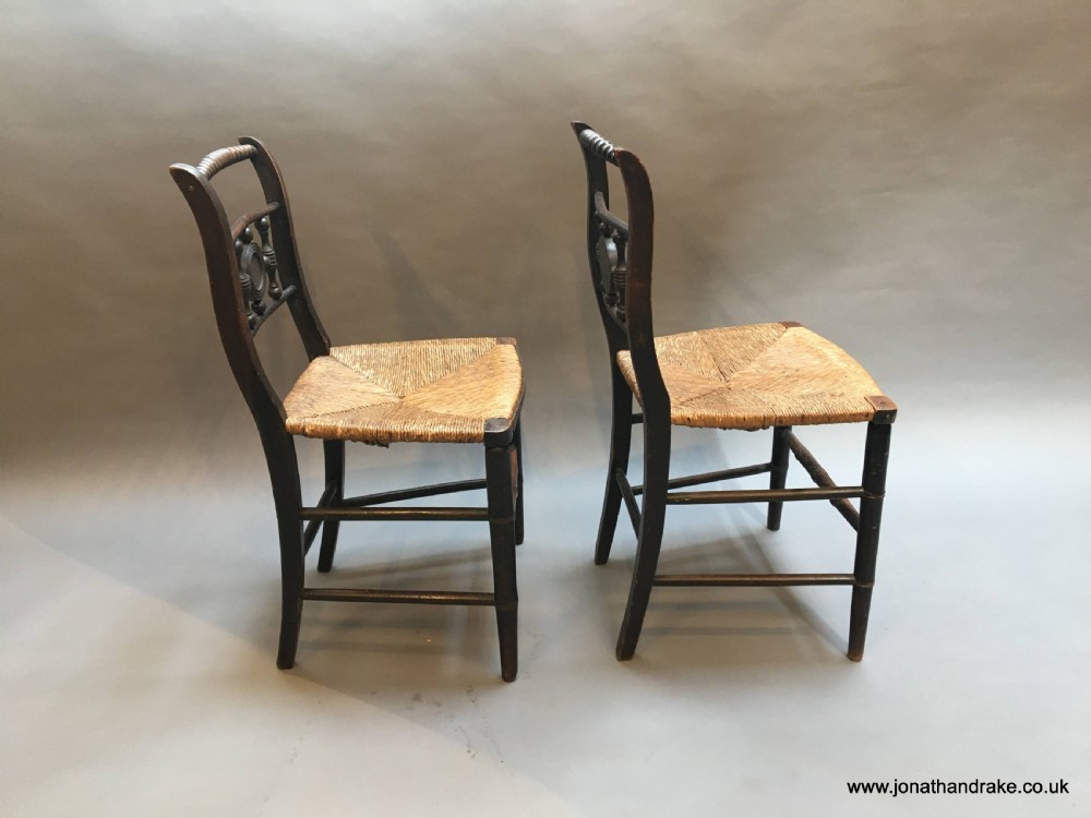 Pair Regency side chairs View VII