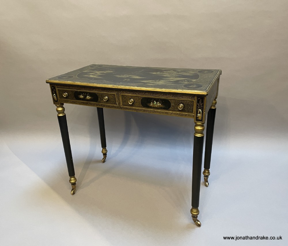 Edwardian chinoiserie writing table