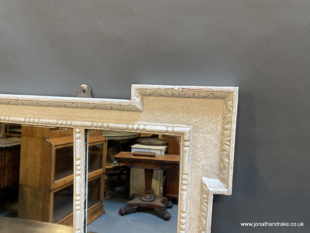 C19th painted overmantel mirror View II