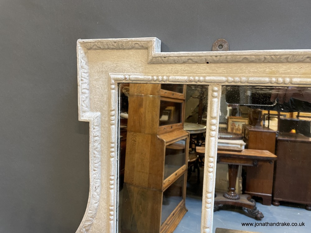 C19th painted overmantel mirror View IV
