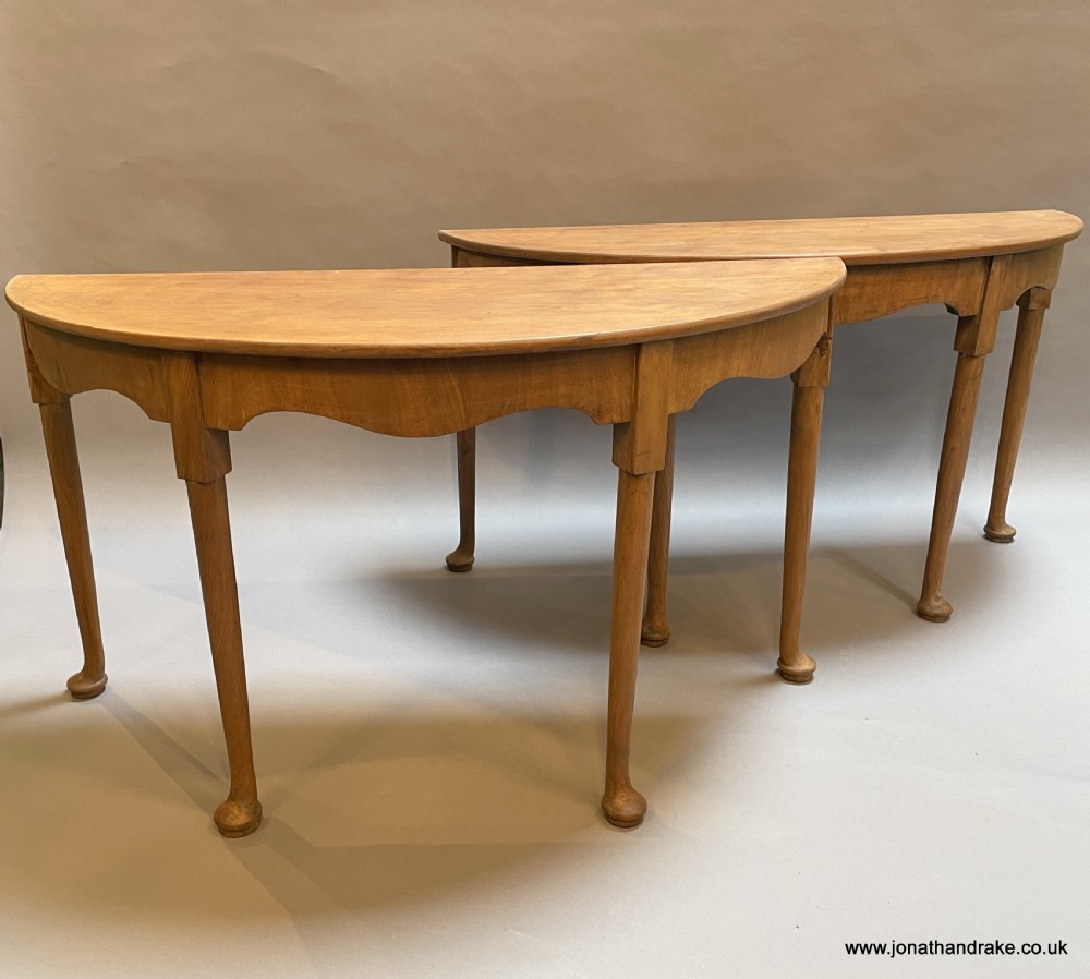 console tables , pair Georgian mahogany View II